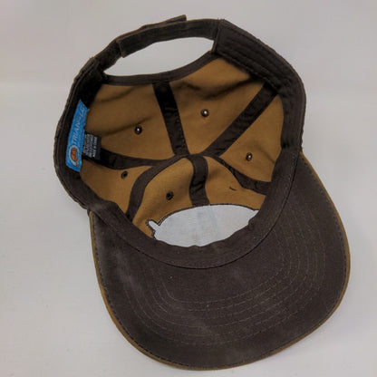 Idaho Silverwood Strapback Hat Brown OSFM Adjustable 6 Panel Triangle