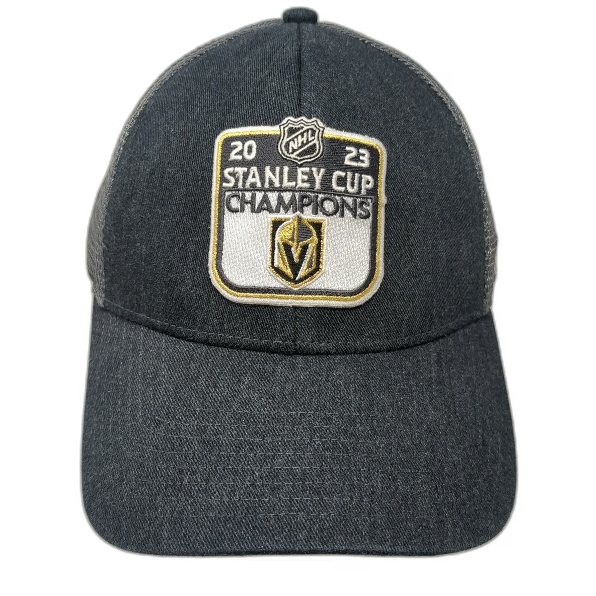 Vegas Golden Knights NHL Fanatics Gray One Size Trucker Hat Stanley Cup Champs