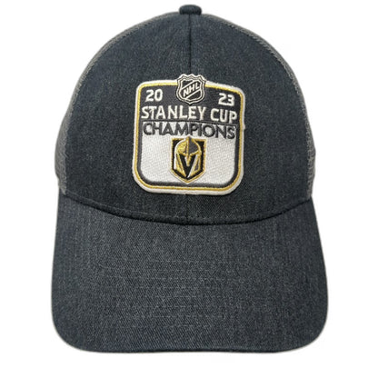 Vegas Golden Knights NHL Fanatics Gray One Size Trucker Hat Stanley Cup Champs