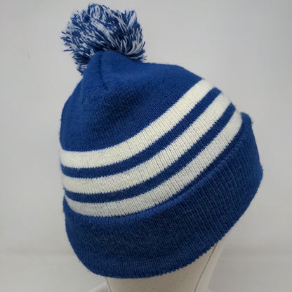 BDa Men's Knit Beanie Hat Blue White Indianapolis Colts Embroidered Logo