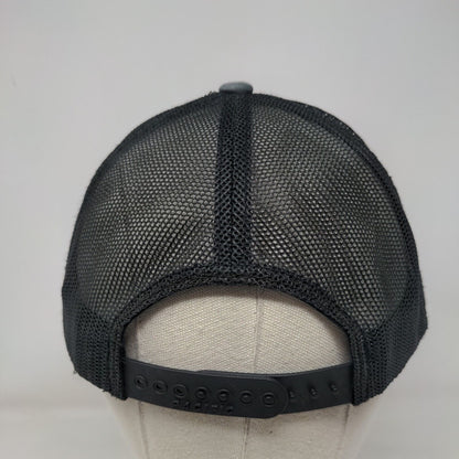 EB Snapback Trucker Hat Gray One Size Adjustable Mesh Back Pacific Headwear