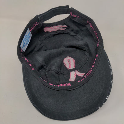 Breast Cancer Awareness Cadet Army Cap Black OS Maintenance Supply Headquarters
