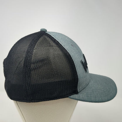 Perrine Man Press Trucker Hat Gray One Size Black Mesh Snapback Idaho Wild Hat