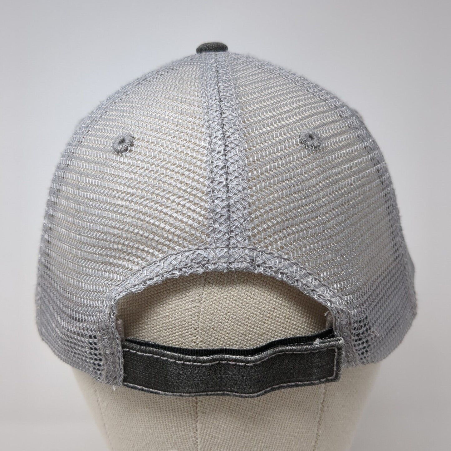 Idaho State Map Strapback Mesh Back Trucker Hat Gray One Size 6 Panel HG