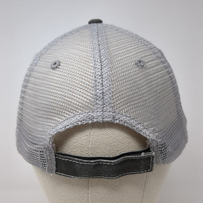 Idaho State Map Strapback Mesh Back Trucker Hat Gray One Size 6 Panel HG