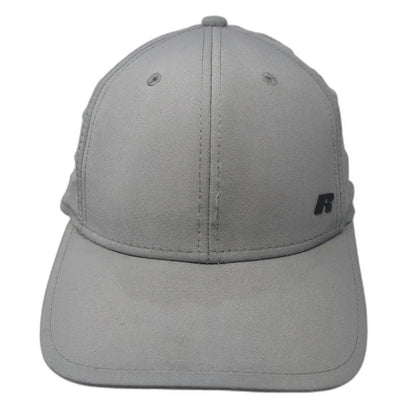 Russell Baseball Cap Gray XL Stretch Fit Performance Sport Gym Athletic Hat
