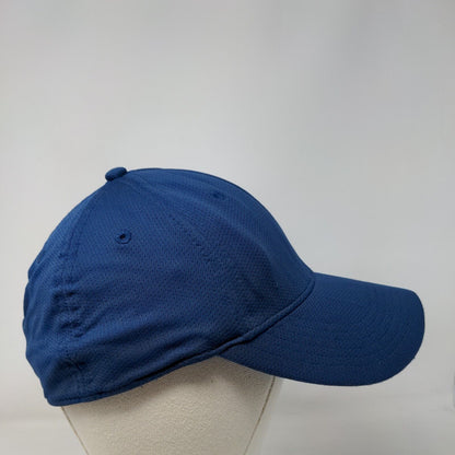 Champion Fitted Hat Blue L/XL Embroidered Solid 6 Panel Vent Holes