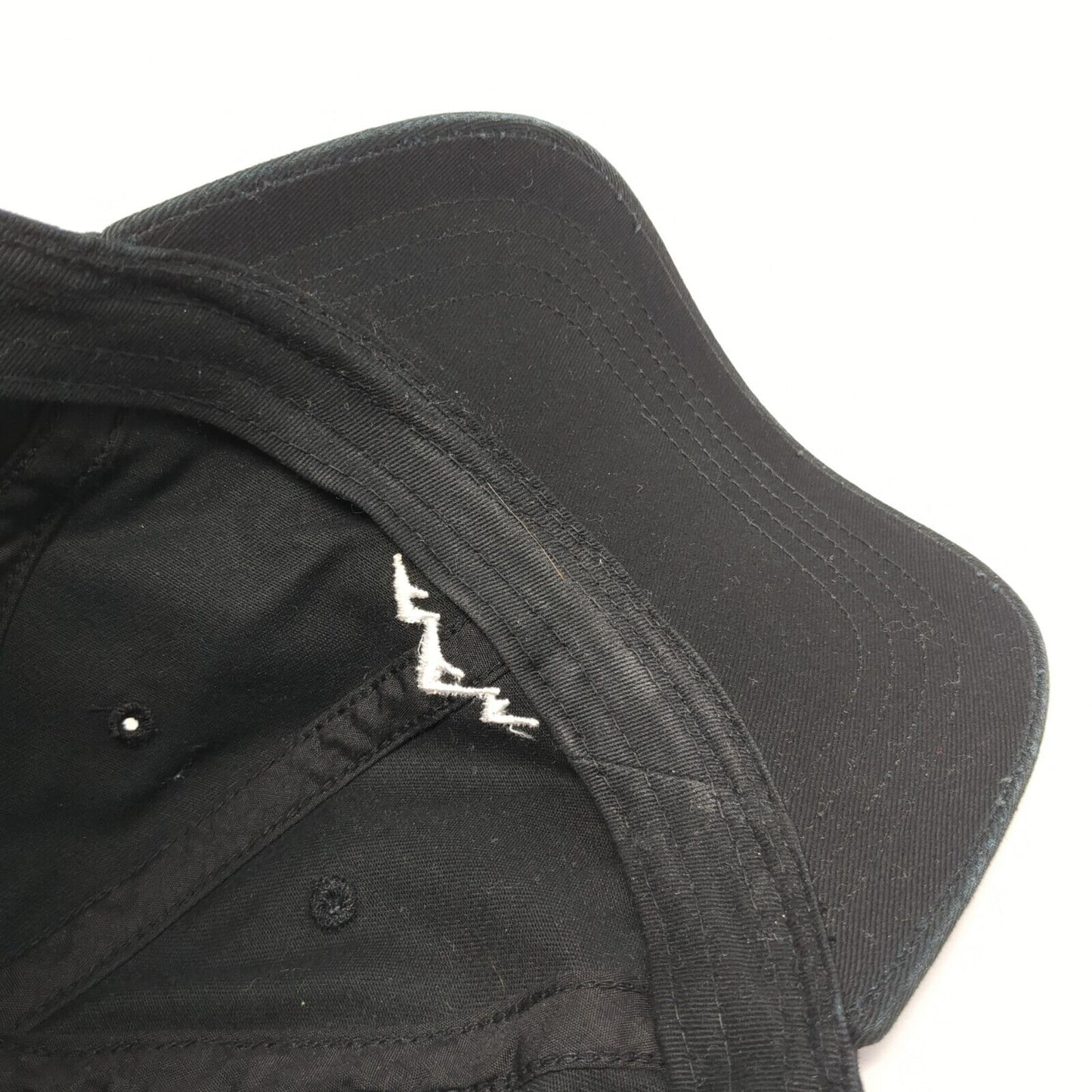Mountain Slideback Hat Black One Size Adjustable Outdoor Cap 6 Panel
