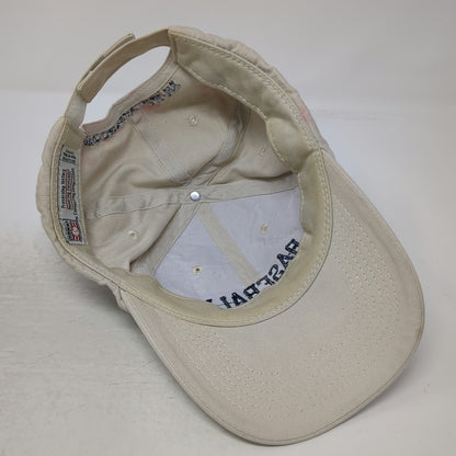 The Game Baseball Cap Beige One Size Hall of Fame Cooperstown NY USA Flag Hat