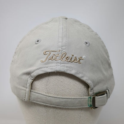 Titleist Baseball Cap Beige One Size Embroidered Logo Adjustable Slideback Hat