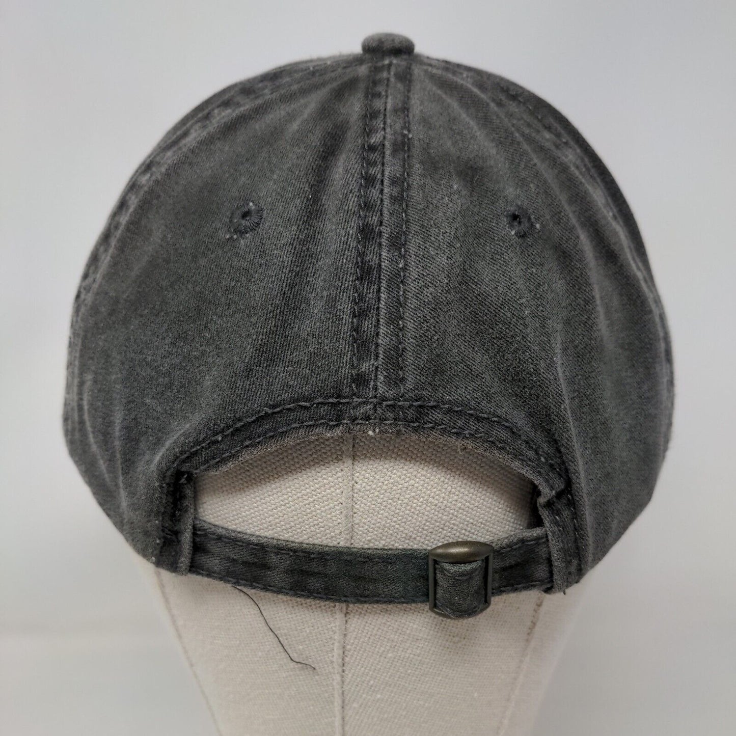 Unbranded Slideback Hat Gray One Size Adjustable Solid 6 Panel Blank