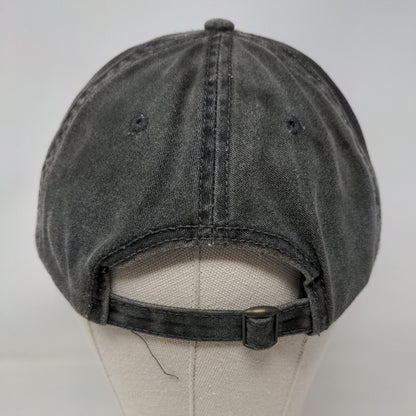 Unbranded Slideback Hat Gray One Size Adjustable Solid 6 Panel Blank