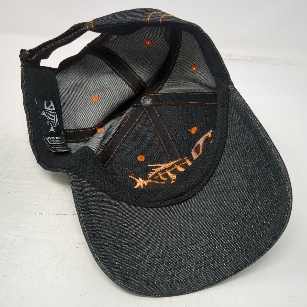 G.Loomis Baseball Cap Black OS Fish Skeleton Fishing Contrast Stitching Hat