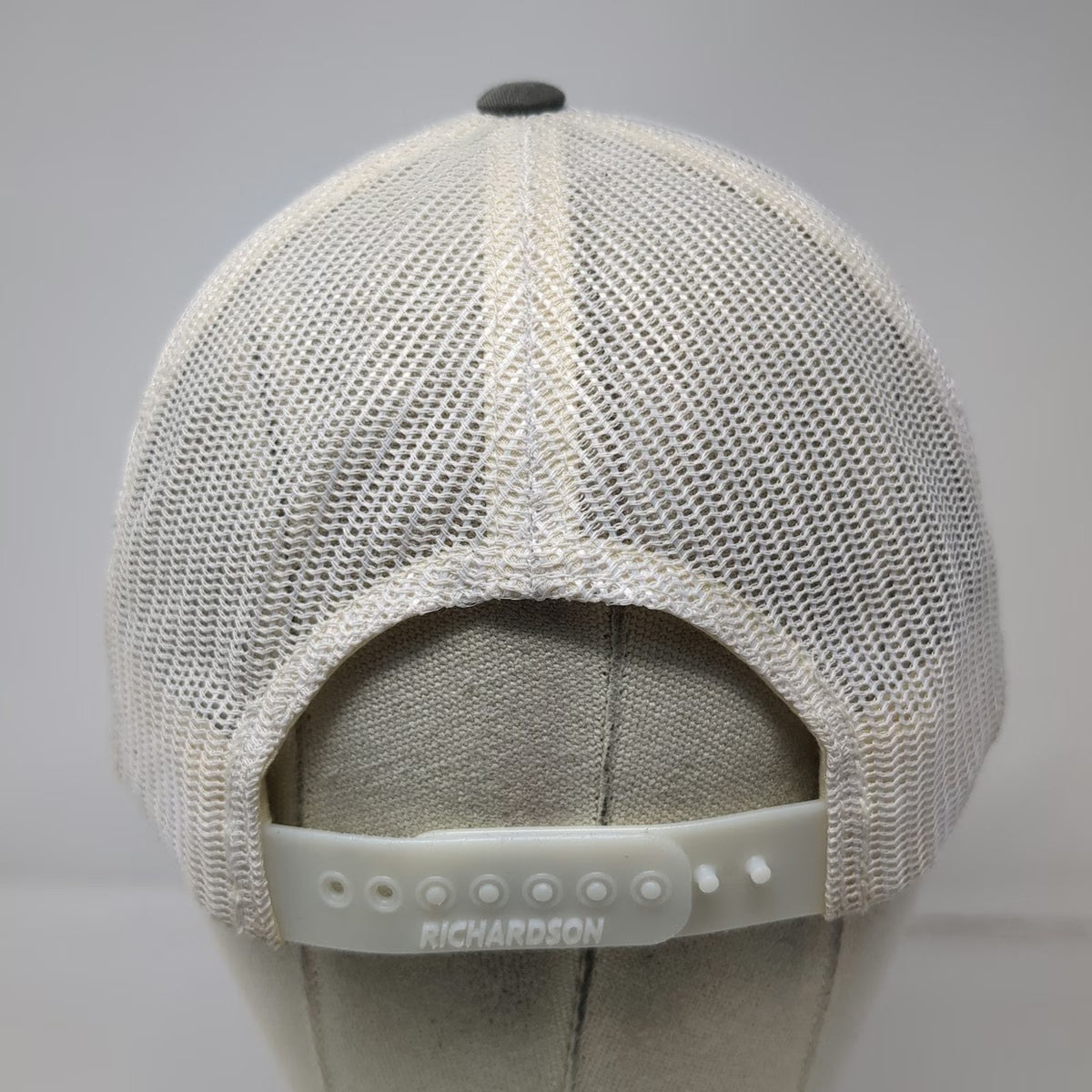 Richardson Trucker Hat Gray One Size Leupold American Flag Patch Mesh Snapback