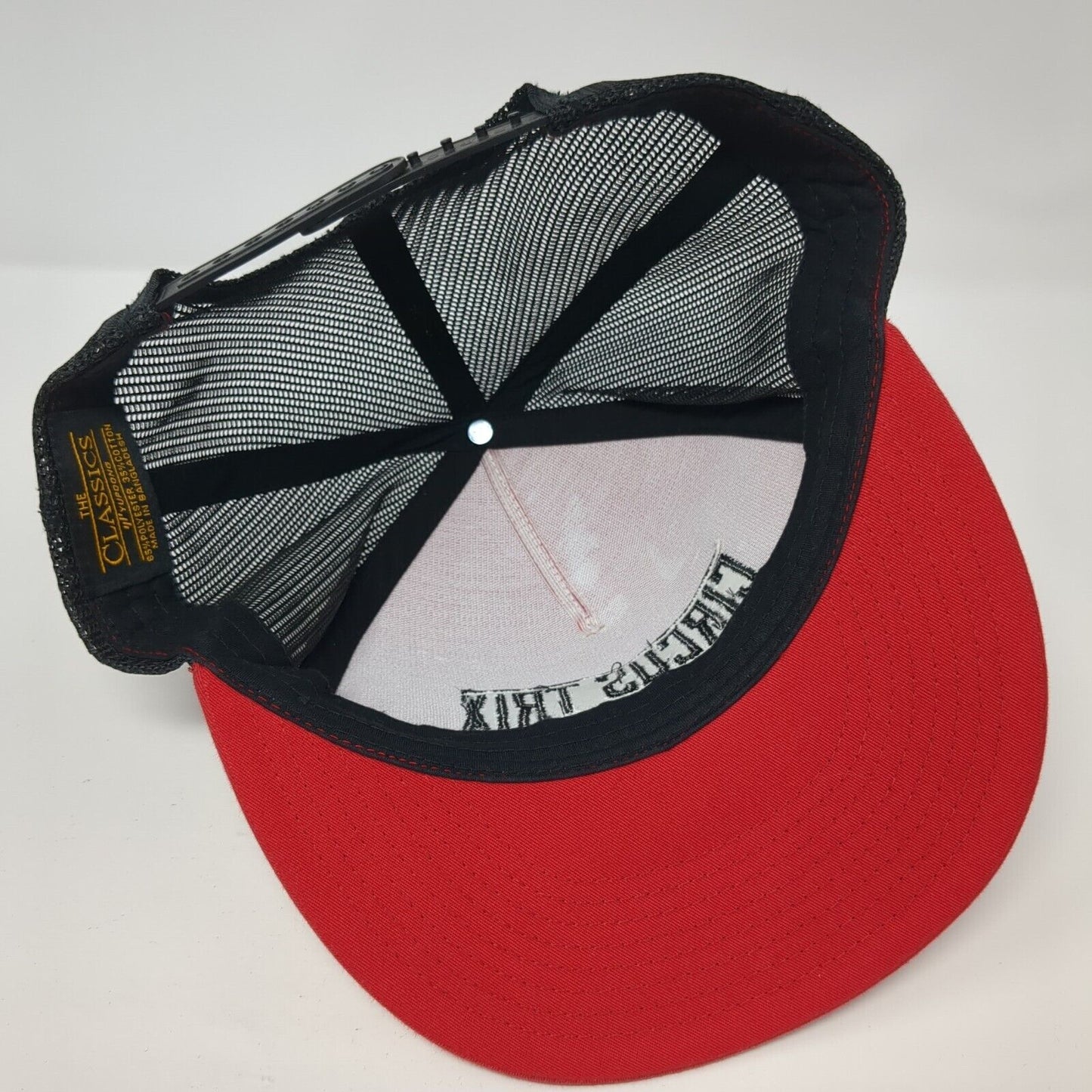 Circus Trix Snapback Mesh Back Trucker Hat Red One Size Classics Yupoong