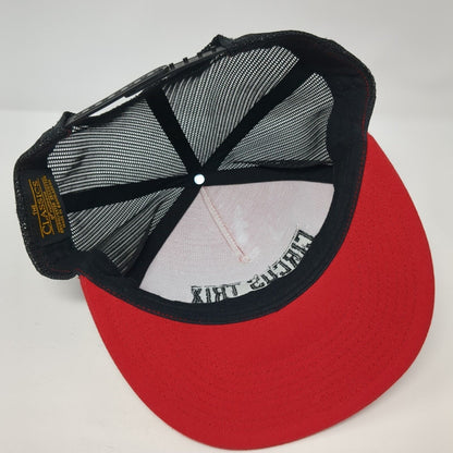 Circus Trix Snapback Mesh Back Trucker Hat Red One Size Classics Yupoong