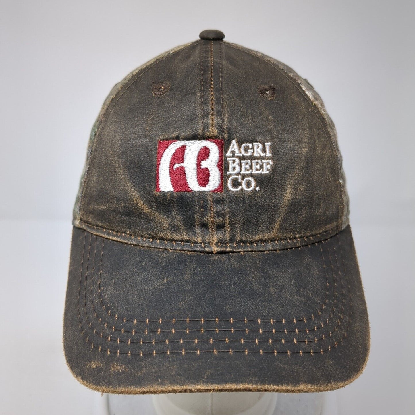 Agri Beef Co. Strapback Hat Camo One Size Adjustable Hunting Realtree
