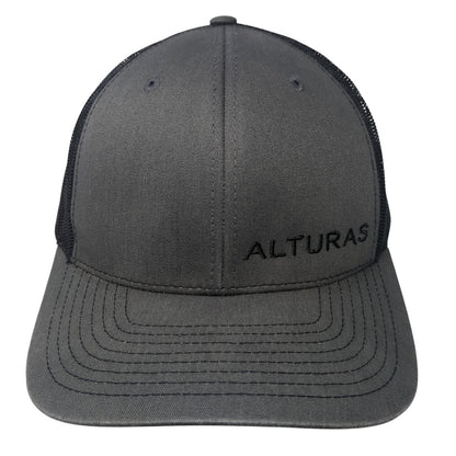 Alturas Snapback Mesh Back Trucker Hat Gray One Size Colorblock Richardson