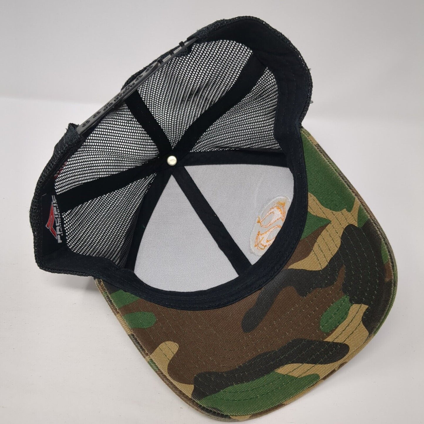 CrossFit Fireside Snapback Trucker Hat Camo One Size Pacific Headwear