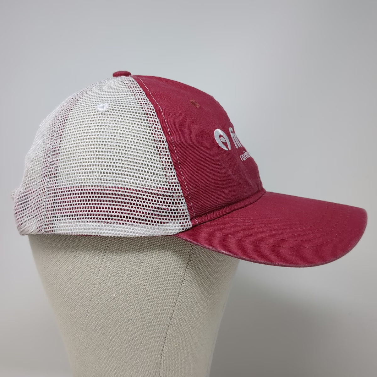 ahead Baseball Cap Red One Size First Tee Raritan Valley Mesh Strapback hat