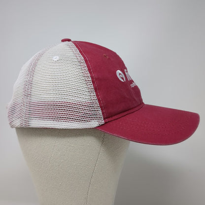 ahead Baseball Cap Red One Size First Tee Raritan Valley Mesh Strapback hat