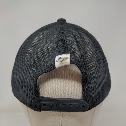 Callaway Snapback Mesh Back Trucker Hat Black One Size Adjustable