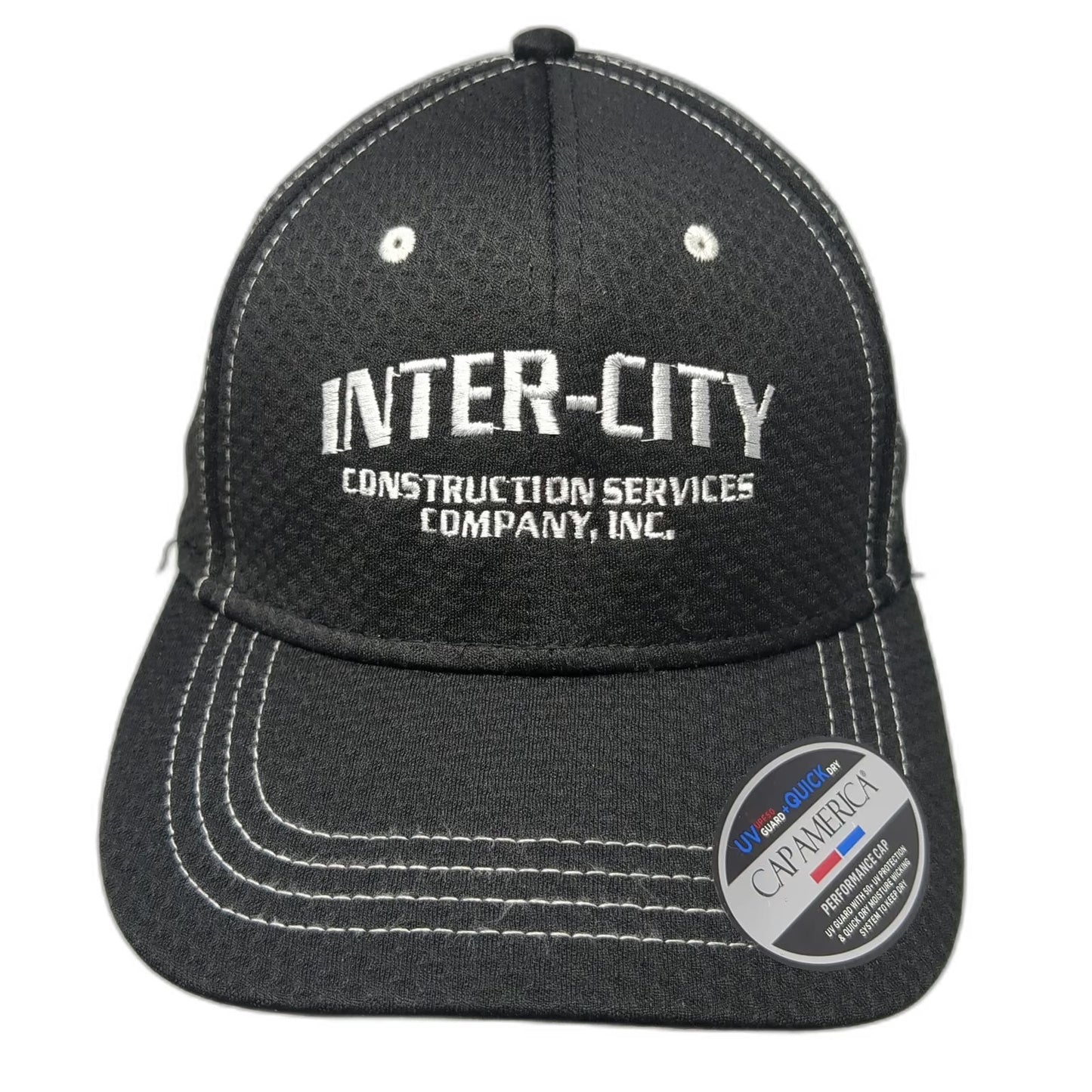 Cap America Baseball Cap Black One Size Inter-City Construction Hat Strapback