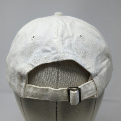 Nike Baseball Cap White OS Adjustable Slideback Cotton Made in USA Hat Vintage
