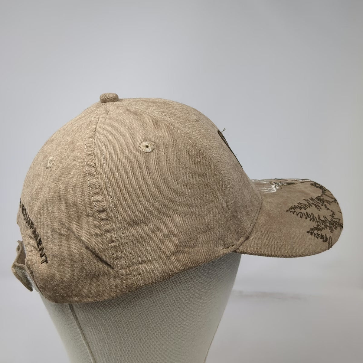 Caterpillar CAT Baseball Cap Brown One Size Western States Equipment Deer Hat