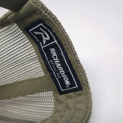 Richardson Trucker Hat Green One Size Hunters Warehouse HW Mesh Snapback Patch