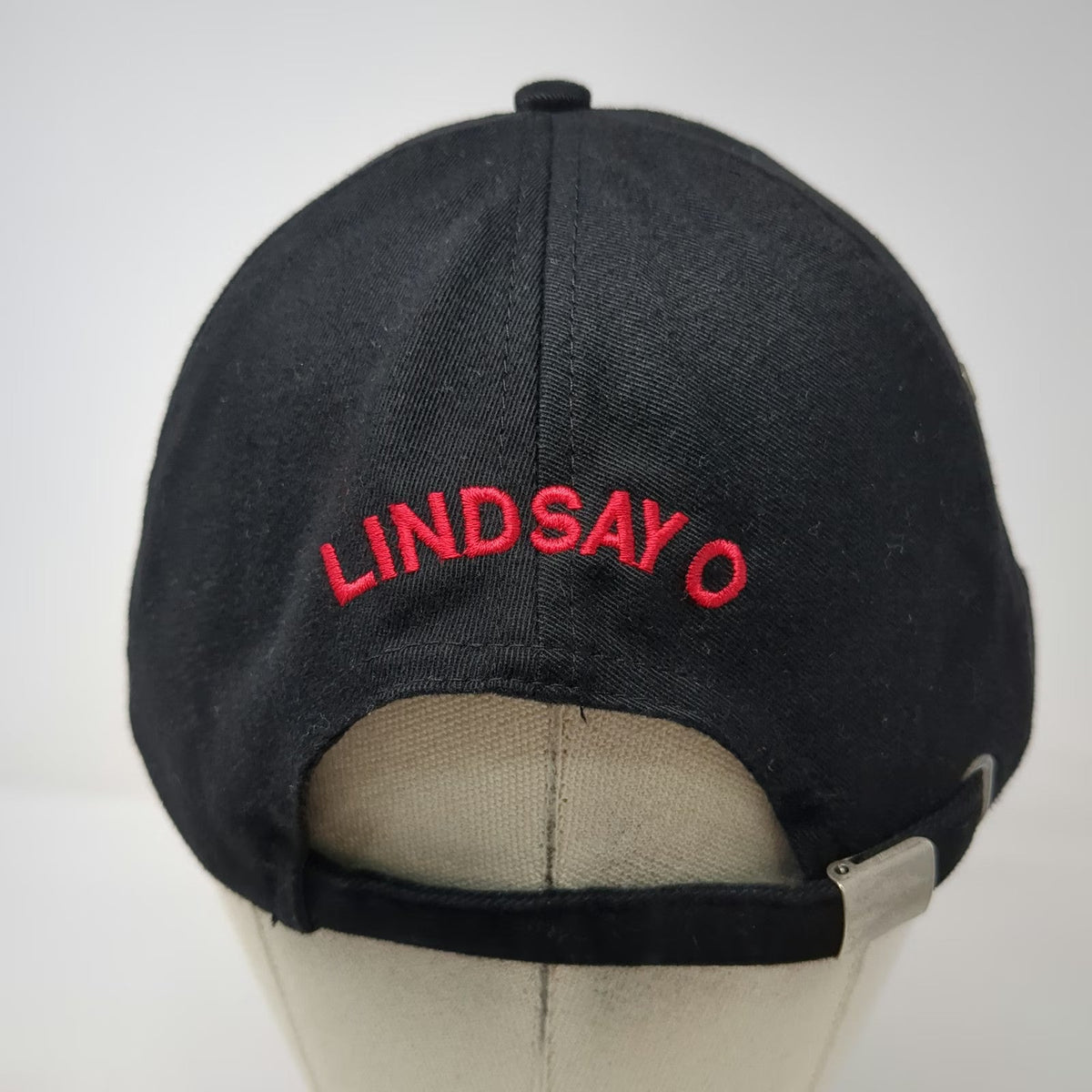 HeadShot Baseball Cap Black One Size Slideback Easton Cheerleader Red White Hat