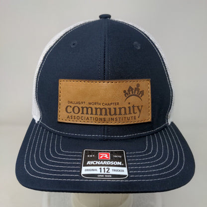 Community Associations Institute Snapback Mesh Back Trucker Hat Blue One Size