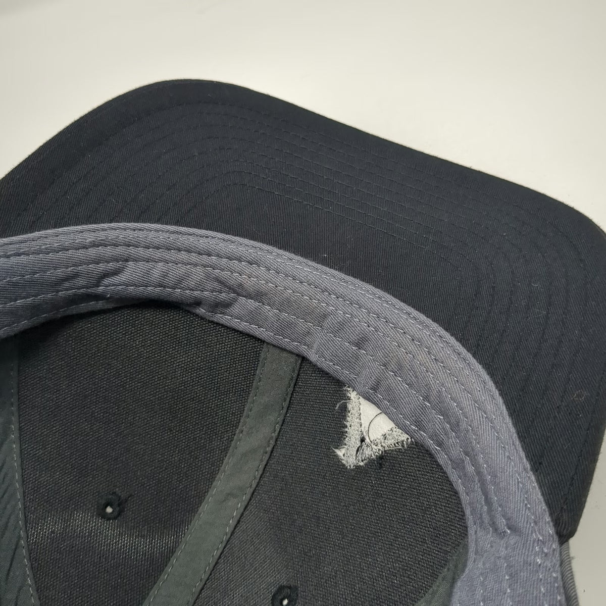 Richardson Snapback Black Gray One Size Hat Idaho Steel Geometric Logo 6 Panel