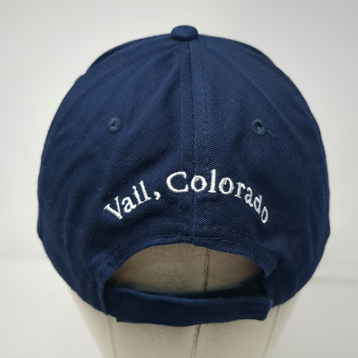 Lucky 7 Baseball Cap Blue OSFM Vail Colorado Embroidered Cotton Slideback Hat