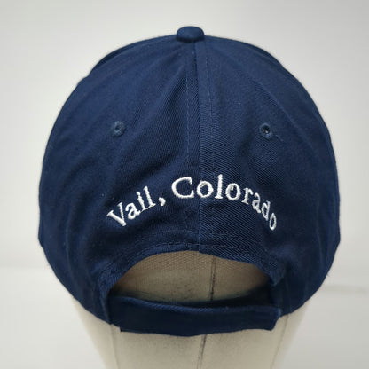 Lucky 7 Baseball Cap Blue OSFM Vail Colorado Embroidered Cotton Slideback Hat