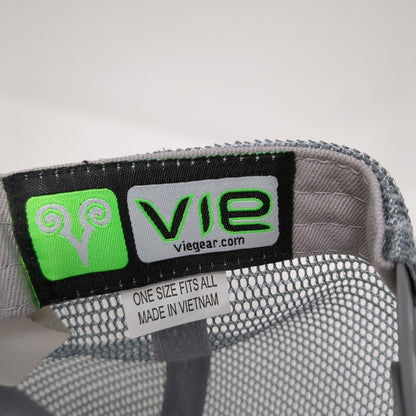 McCally Wood Snapback Trucker Hat Gray One Size Adjustable Mesh Back Vie Gear