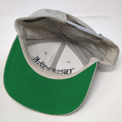 Yupoong Snapback Hat Gray One Size Ten Mile Brewing Company Green Underbrim Wool