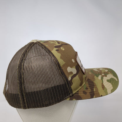 Coleys Glass Snapback Trucker Hat Camo One Size Mesh Back Richardson