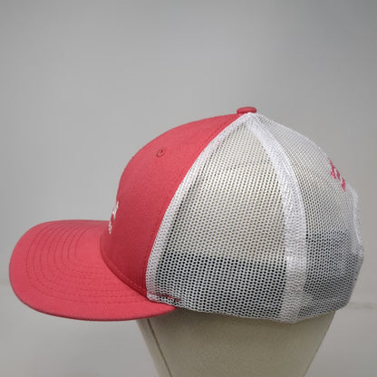 New Era Trucker Hat Pink White One Size Simplot Smoky Canyon Mine Snapback
