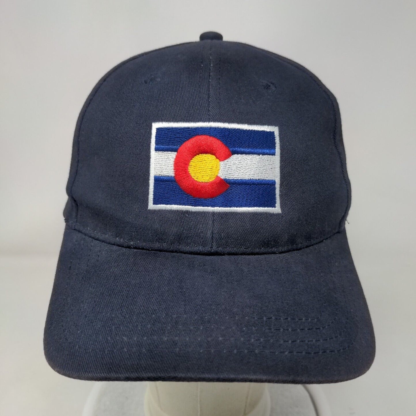 Flag of Colorado Slideback Hat Blue OSFA Adjustable Embroidered 6 Panel Cotton