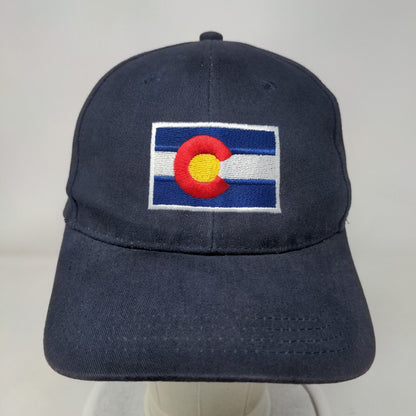 Flag of Colorado Slideback Hat Blue OSFA Adjustable Embroidered 6 Panel Cotton