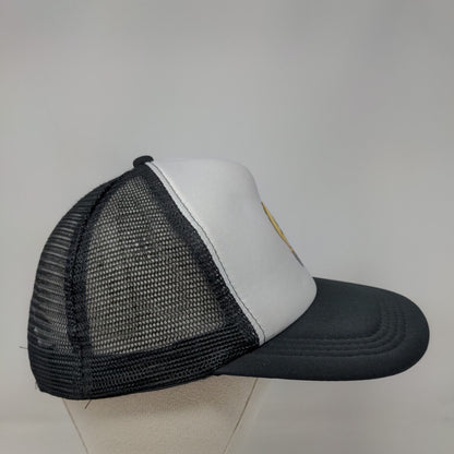 Richful Thinking Snapback Trucker Hat Black One Size Adjustable Mesh Back
