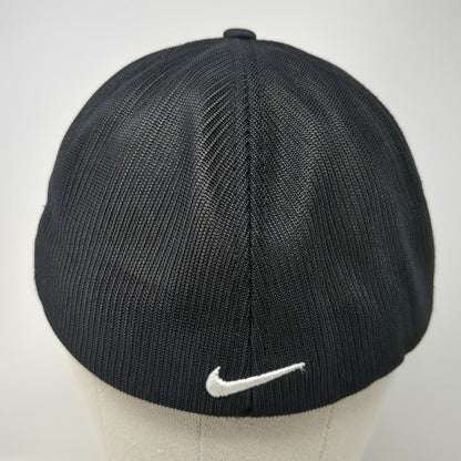 Nike Baseball Cap Black One Size Bend Golf & Country Club Mesh Back Flexfit Hat