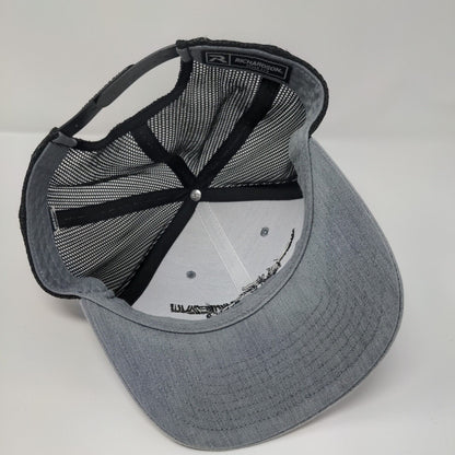 Bruneau Idaho Snapback Trucker Hat Gray One Size Adjustable Mesh Back Richardson