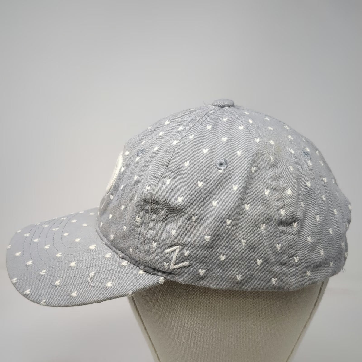 Philadelphia Flyers NHL Zephyr Gray One Size Cap All Over Dot Pattern Strapback