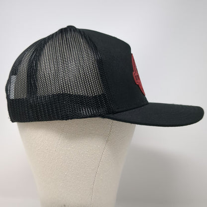 Otto Trucker Hat Black One Size Red DC Pub & Grill Graphic Patch Mesh Snapback