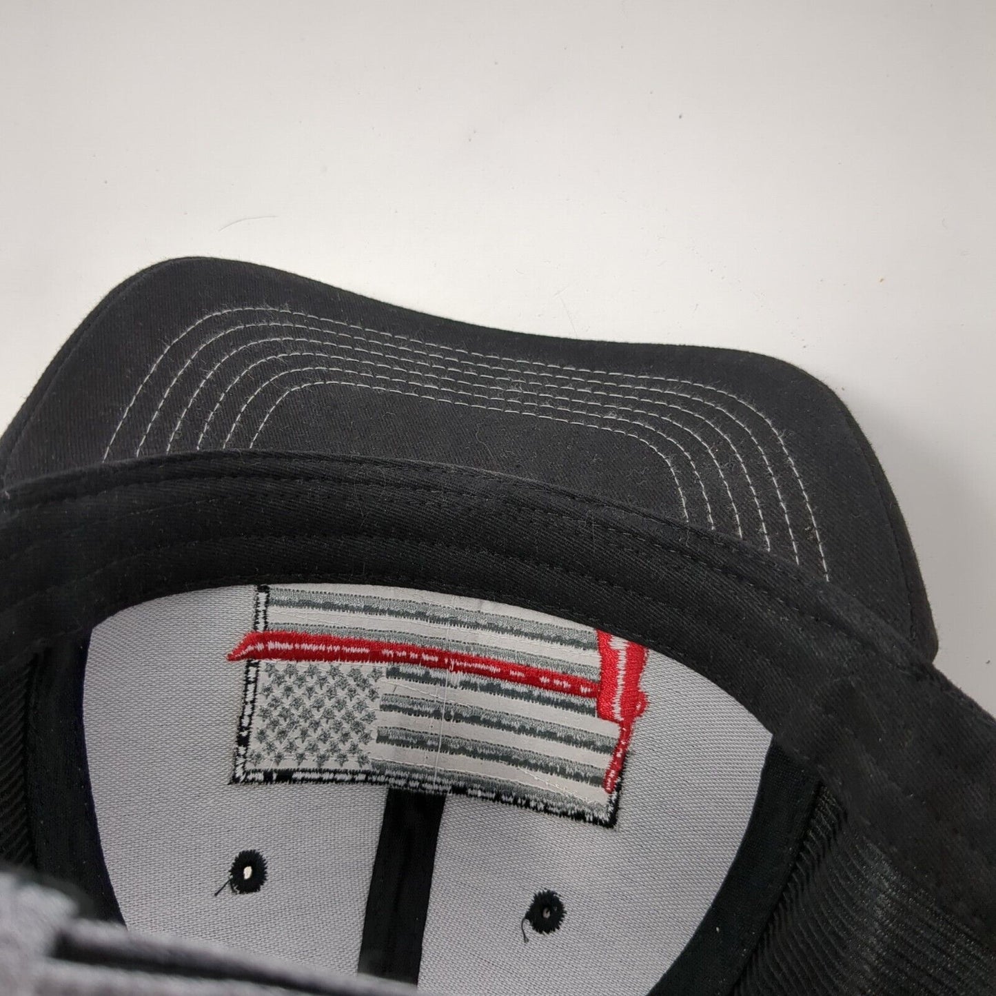 Axe American Flag Strapback Hat Gray One Size Adjustable Patriotic Arcadian