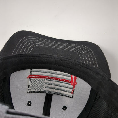 Axe American Flag Strapback Hat Gray One Size Adjustable Patriotic Arcadian