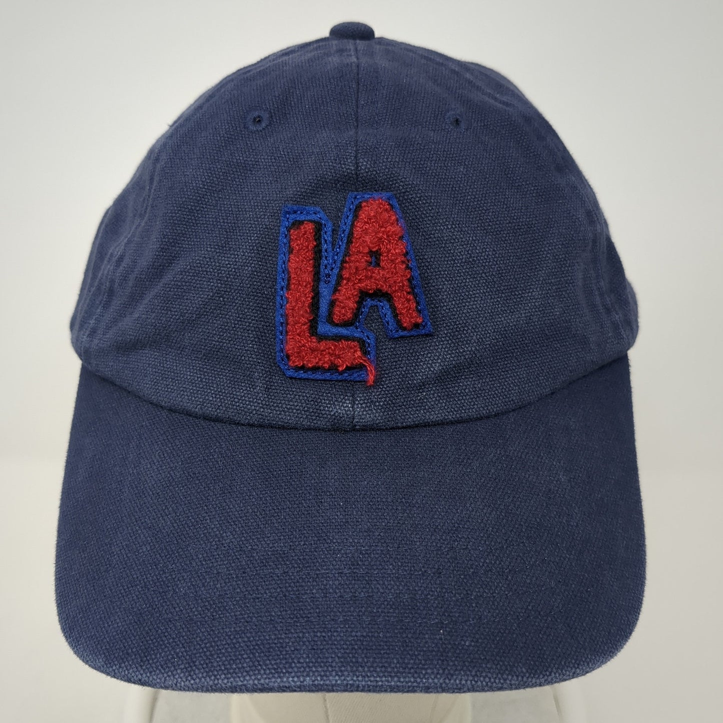 LA Slideback Hat Blue One Size Adjustable Embroidered 6 Panel Steve Madden