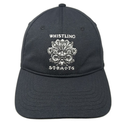 Under Armour Baseball Cap Black XL Whistling Straits Golf Course Logo Fitted Hat